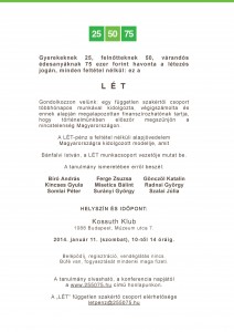 LÉT nyitó konferencia meghívója - 2014-01-11